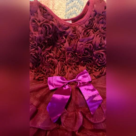 Popatu Baby girl purple/mauve Tutu tank dress sz12Mo - Picture 4 of 5